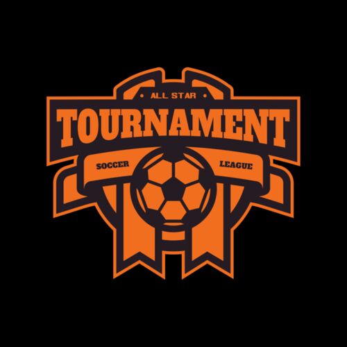 Tournament Soccer league logo template Thumbnail