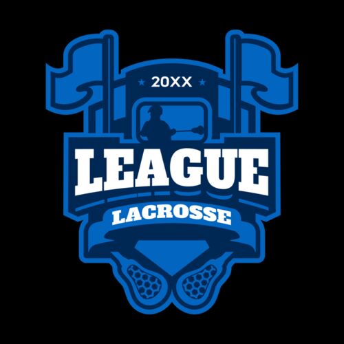 League Lacrosse Logo Template Thumbnail