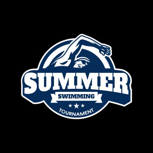 Summer Swimming Tournament logo template Thumbnail
