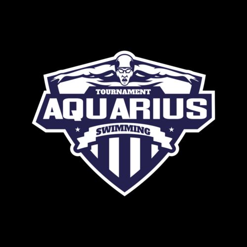Aquarius Swimming Tournament logo template Thumbnail
