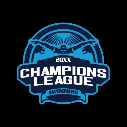 Champions League Swimming logo template Thumbnail