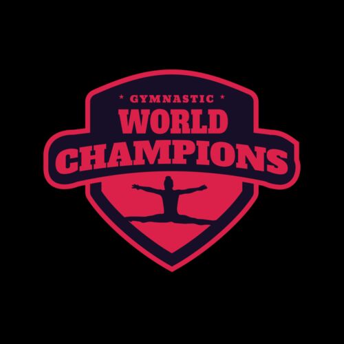 Gymnastic World Champions logo template Thumbnail