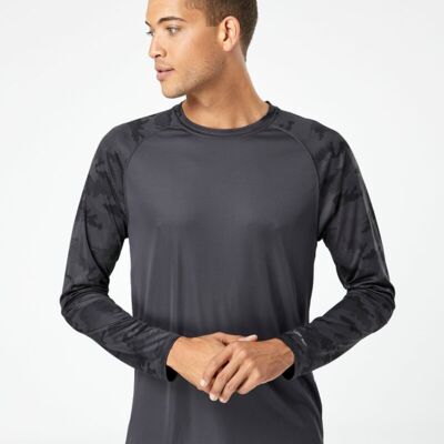 Cayman Performance Camo Colorblock Long Sleeve T-Shirt Thumbnail
