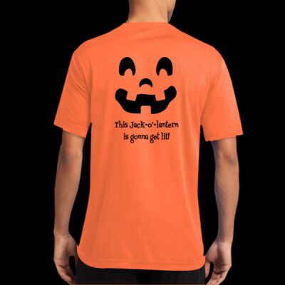 This Jack-o’-lantern is gonna get lit! Halloween performance tee Thumbnail