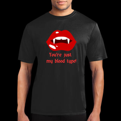 You're my blood type - Vampire halloween performance tee. Thumbnail