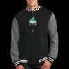 Fleece Letterman Jacket Thumbnail