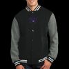 Fleece Letterman Jacket Thumbnail