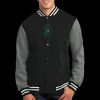 Fleece Letterman Jacket Thumbnail