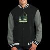 Fleece Letterman Jacket Thumbnail