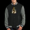 Fleece Letterman Jacket Thumbnail