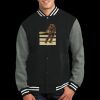 Fleece Letterman Jacket Thumbnail