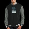 Fleece Letterman Jacket Thumbnail