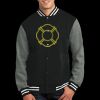 Fleece Letterman Jacket Thumbnail