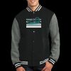 Fleece Letterman Jacket Thumbnail