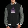 Fleece Letterman Jacket Thumbnail