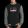 Fleece Letterman Jacket Thumbnail