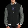 Fleece Letterman Jacket Thumbnail