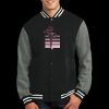 Fleece Letterman Jacket Thumbnail