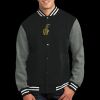 Fleece Letterman Jacket Thumbnail