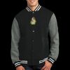 Fleece Letterman Jacket Thumbnail