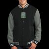 Fleece Letterman Jacket Thumbnail