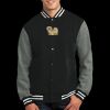 Fleece Letterman Jacket Thumbnail
