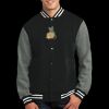 Fleece Letterman Jacket Thumbnail