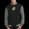 Fleece Letterman Jacket Thumbnail