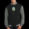 Fleece Letterman Jacket Thumbnail