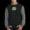 Fleece Letterman Jacket Thumbnail