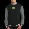 Fleece Letterman Jacket Thumbnail