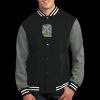 Fleece Letterman Jacket Thumbnail