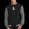 Fleece Letterman Jacket Thumbnail