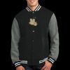 Fleece Letterman Jacket Thumbnail