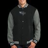 Fleece Letterman Jacket Thumbnail