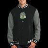 Fleece Letterman Jacket Thumbnail