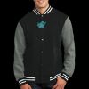 Fleece Letterman Jacket Thumbnail