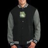 Fleece Letterman Jacket Thumbnail