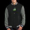 Fleece Letterman Jacket Thumbnail