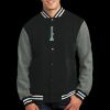 Fleece Letterman Jacket Thumbnail