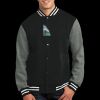 Fleece Letterman Jacket Thumbnail
