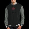 Fleece Letterman Jacket Thumbnail