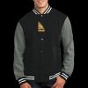Fleece Letterman Jacket Thumbnail