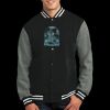 Fleece Letterman Jacket Thumbnail