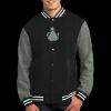 Fleece Letterman Jacket Thumbnail