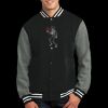Fleece Letterman Jacket Thumbnail