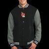 Fleece Letterman Jacket Thumbnail