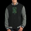Fleece Letterman Jacket Thumbnail