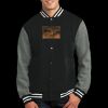 Fleece Letterman Jacket Thumbnail