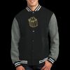 Fleece Letterman Jacket Thumbnail